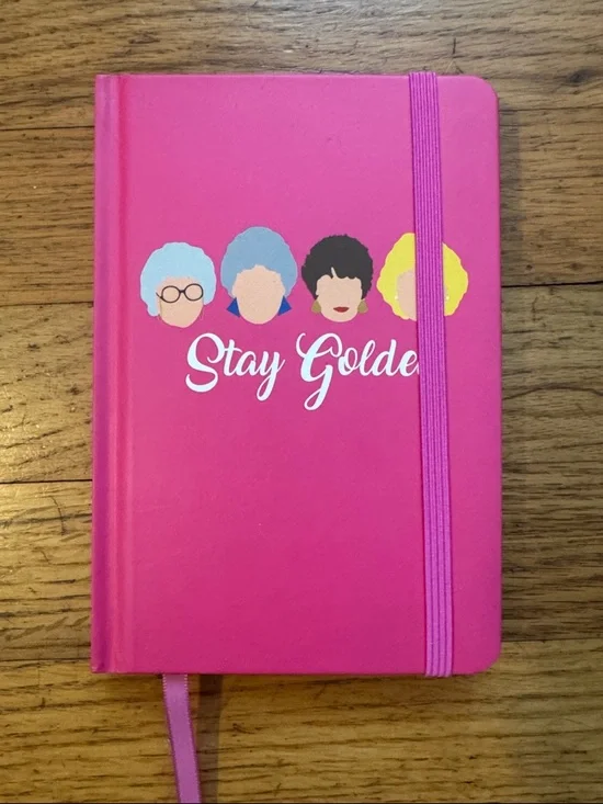 NWT! Golden Girls Pink Notebook & Tropical Notepad Set - Picture 3 of 6